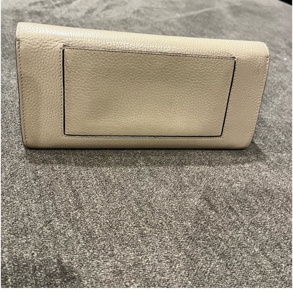 Celine Large Flap Continental Long Double Snap Trifold Wallet Grained Calfskin - Picture 4 of 13